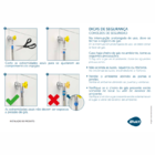 Engate Flexível Blukit Inox Para Gás Para Espigão Com Abraçad