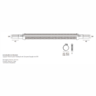 Engate Flexível Blukit Inox Para Gás Para Espigão Com Abraçad