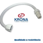 Engate Flexível Branco - Krona, Tamanho: 40cm