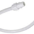 Engate Flexível Branco Mangueira  Pvc 80cm Plástico