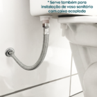 Engate Flexível De Alta Vazão 40cm Inox 304 Trançado Macho x