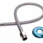 Engate Flexível em Aço Inox 60 cm Entrada 1/2" Del Metais