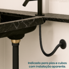 Engate Flexível Mangueira 60cm Inox 304 Quente Fria Torneira