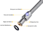 Engate Flexível Mangueira Chuveirinho Ducha Higiênica 120 Cm