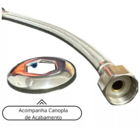 Engate Flexivel Rabicho Alta Vazão Inox Macho X Fêmea 40cm