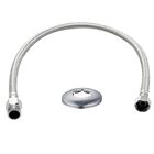 Engate Flexível Trançado em Aço Inox 40 cm Água Quente e Fria