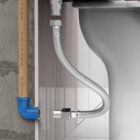 Engate Flexível Trançado em Aço Inox 60 cm Água Quente e Fria