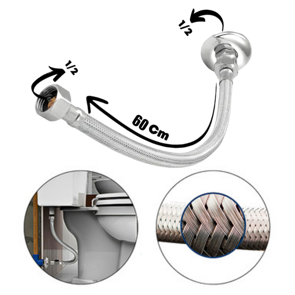 Engate Mangueira Flexível Casagrande Mundial 60cm Cor: Garant