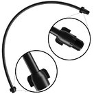 Engate Mangueira Flexível Para Descarga 60cm X 1/2" Preto + F