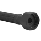 Engate Mangueira Flexível Preto/black Trançado Aço Inox 30cm