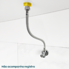 Engate Mangueira Flexível Trançado Inox 40cm Femea x Femea 1/