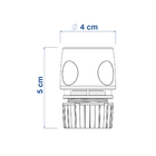 Engate Rápido com Aquastop para Mangueira 1/2" Tramontina