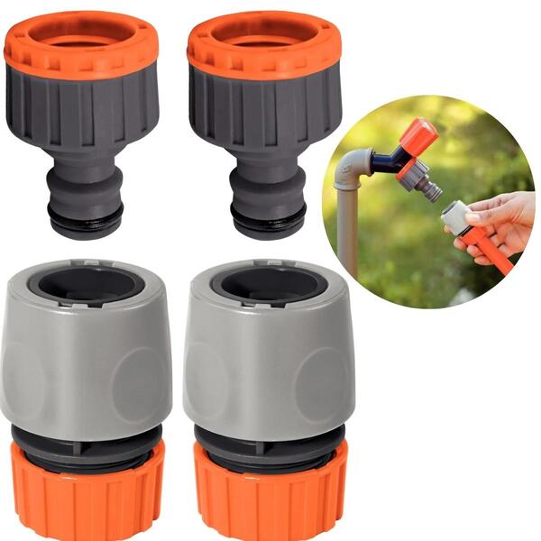 Engate Rápido Para Mangueira De 1/2" Polegada + Bico Para Tor