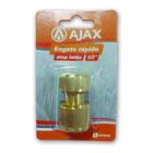 Engate Rápido Para Mangueira De Latão Dourado Com Válvula Ret