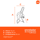 Enrolador P/mangueira Até 60 Metros - Novaforma