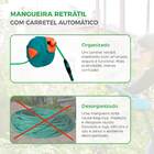 Enrolador Retrátil Automático C/ Mangueira De Água - 15m