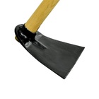 Enxada Sul Larga Em Aço Cabo Madeira Jardim Horta 150cm