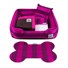 Enxoval Cama De Cachorro Com Zíper Pandora - P - Jacquard Pink