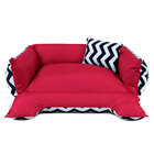 Enxoval Cama De Cachorro Dupla Face Lola - Egg - Chevron Verm