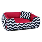 Enxoval Cama De Cachorro Dupla Face Lola - Egg - Chevron Verm