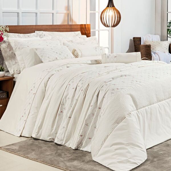 Enxoval Completo Casal 11 Peças Sicília 100% Algodão 200 Fios