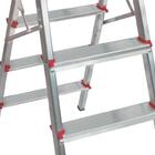 Escada 2 Degraus + Banqueta Domestica  Alumínio - Até 100kg