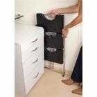 Escada 3 Degraus Dobrável Resistente Aço Anodilar - Preta