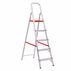 Escada 5 Degraus Alumínio 1,06m 120kg Prata Botafogo