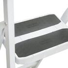 Escada Aço 7 Degraus Premium Branca Com Fita - Maestro, Taman