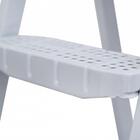 Escada Aço Branca 4 Degraus Premium - Maestro, Tamanho: 4 Deg