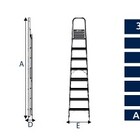 Escada Aluminio 3 Degraus Alumasa