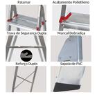 Escada Alumínio New Star 3 Degraus