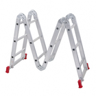 Escada Articulada 4x3 12 Degraus em Alumínio 3,35m Botafogo