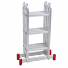 Escada Articulada 4x3 12 Degraus em Alumínio 3,35m Botafogo