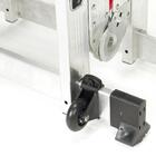 Escada Articulada De Alumínio 12 Degraus 3,50 Metros Com Rodas