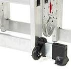 Escada Articulada De Aluminio 4x4 16 Degraus Com Rodas 3,32 M