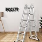 Escada Articulada Multifuncional 4x3 Alumínio Fortt 12 Degrau