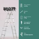 Escada Articulada Multifuncional 4x4 Alumínio Fortt 16 Degrau