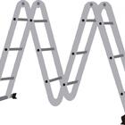 Escada Articulada Multifuncional Dobrável Alumínio 12 Degraus