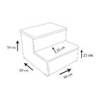 Escada Auxiliar 2 Degraus Madeirado Em Mdf