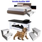 Escada Auxiliar 2 Degraus Mdf Branco
