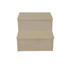 Escada Auxiliar 2 Degraus Natural Em Mdf