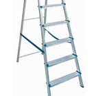 Escada Com 7 Degraus Capacidade 120kg Em Alumínio - Real