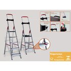 Escada Confort Dobravel 3 Degraus Em Aluminio Com Suporte Mul