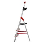 Escada Confort Dobravel 3 Degraus Em Aluminio Com Suporte Mul