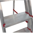 Escada De Alumínio 3 Degraus Duplos Linha Prática