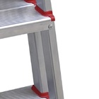 Escada De Alumínio 5 Degraus Duplos Linha Prática