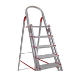 Escada De Alumínio 6 Degraus Duplos Linha Prática