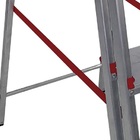 Escada De Alumínio 7 Degraus Duplos Linha Prática