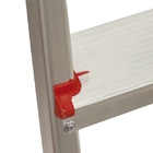 Escada De Alumínio Art Factory 09 Degraus Com  Corrimão Duplo